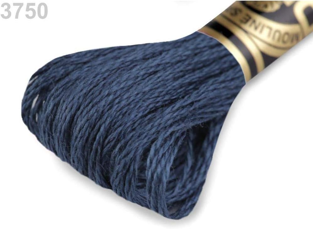 1pc Light Mood Indigo Embroidery Yarn Dmc Mouliné Spécial Cotton, Mouline, Knitting, Crochet, Haberdashery