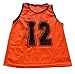 Workoutz Numbered Youth Orange Scrimmage Vest Set (12 Qty) Soccer Pinnies