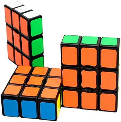 SENCILLO Speed Cube,Magic Cube,3PC Smooth and Speed 1x3x3 Sticker Magic Cube