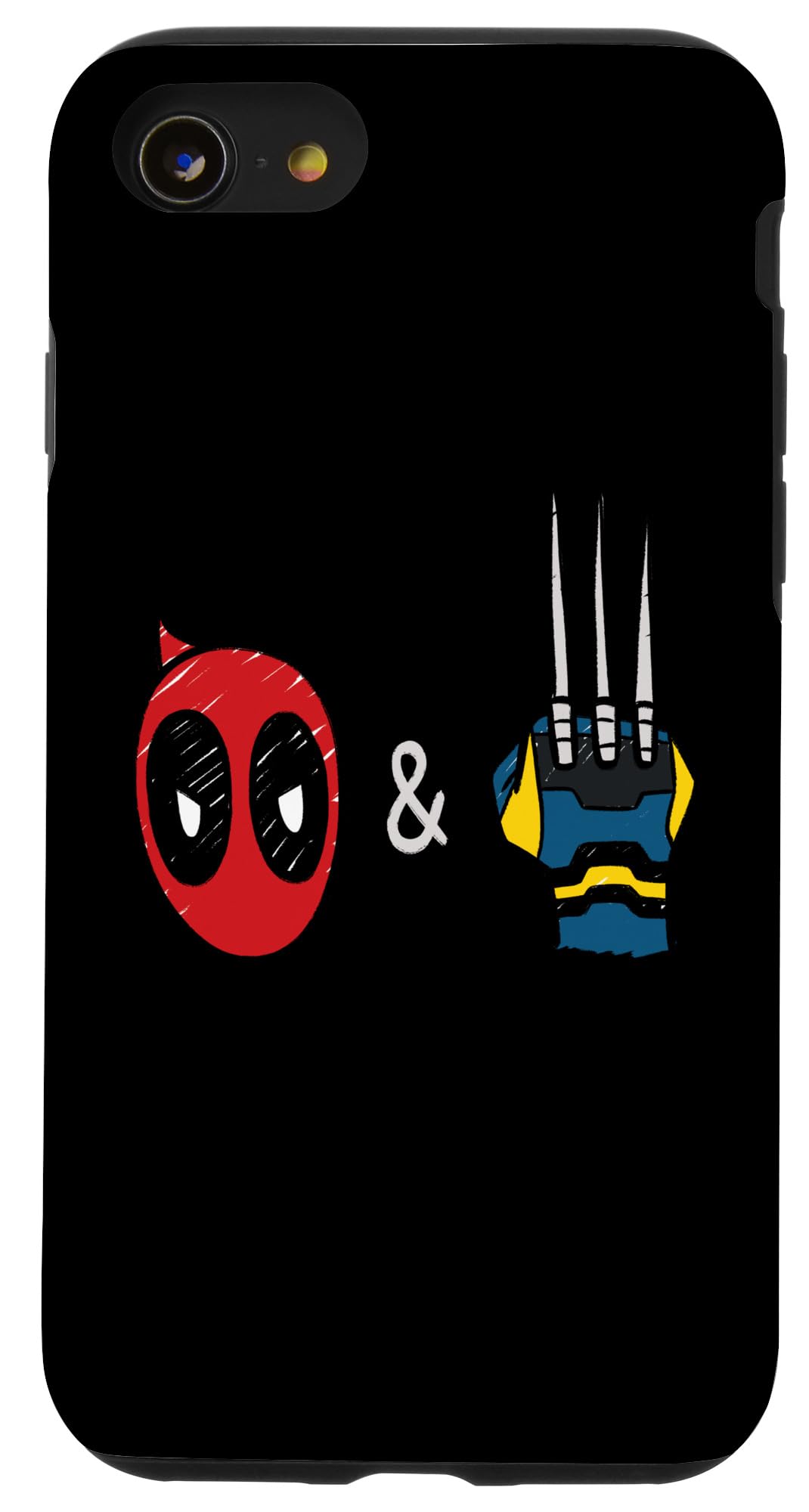 Marvel Studios Deadpool & Wolverine Mask & Claw Emoji Icons Case for iPhone SE (2020) / 7 / 8