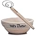 Yali's Better Banneton Bread Proofing Basket Set for Artisan Bread Making, Round Bowl, Dough Proofer, Bundle with the Original Danish Whisk and Cloth Liner, Natural Cane for Sourdough Brotform Rising