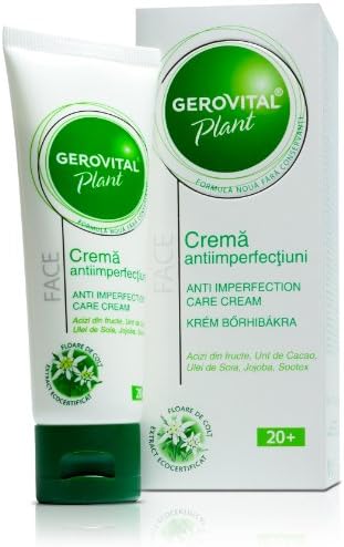 GEROVITAL PLANT, Anti-Imperfection Care Cream (With Edelweiss Organic Extract, Cacao Butter, Jojoba Oil) 20+
