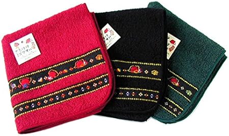 Amazon Co Jp さるぼぼミニタオル 黒 タオルハンカチ ハンドタオル 25ｃｍ 25ｃｍ ドラッグストア