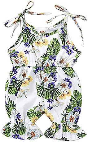 Hopeful Infant Toddler Baby Girl Clothes Cotton Ruffle Romper Jumpsuit Halter Bodysuit Playsuit Summer Outfit