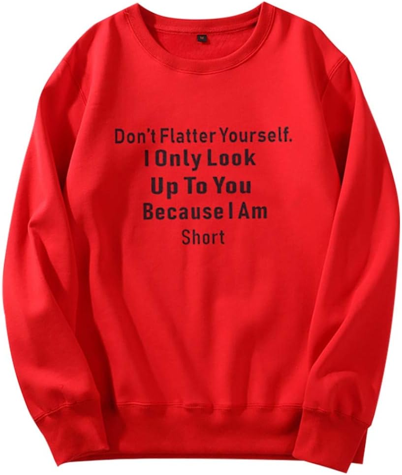 Women's Casual Pullover Lightweight Cat Paw and Saying Print Long Sleeve Sweatshirt Hoodie S-3XL