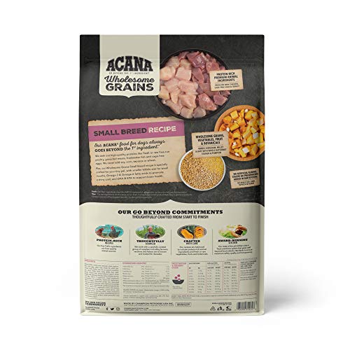ACANA Wholesome Grains Dry Dog Food, Small Breed Recipe, Chicken and