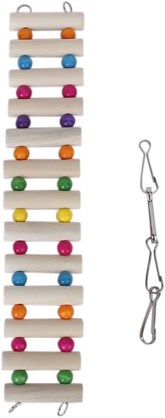 Wooden 30cm Mouse Rat Hamster Ladder Bridge Gerbil Pet Parrot Bird Rodent Canary Toys