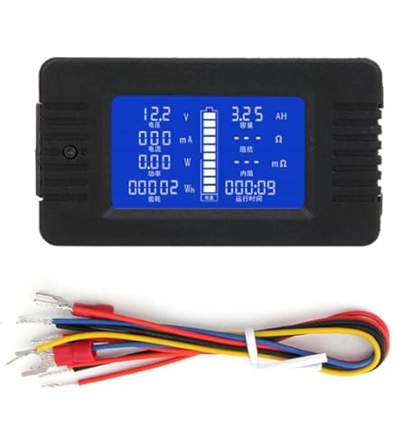 Monitor Batteria DC Shunt 0-200V 100A - Voltmetro Amperometro Per Auto, RV E Solare - Foto 10