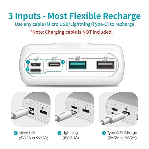 ROMOSS USB C Portable Charger 26800mAh, 18W PD Power Bank QC3.0, Tri-Input-Output Battery Pack Compatible for iPhone 11/11Pro, iPad, MacBook, S10, Switch, GoPro and More