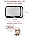 New [2017 Model] Luxury Baby Backseat Mirror - View Infant in Rear Facing Car Seat - Shatterproof, Fully Assembled, Crash Tested and Certified - Inc. Bundle: Cling Sunshades and More