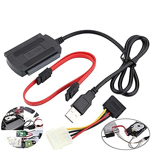Multibao USB to IDE/SATA Adapter SATA/PATA/IDE to USB2.0 Converter Cable Adapter for 2.5/3.5 Hard Drive Disk