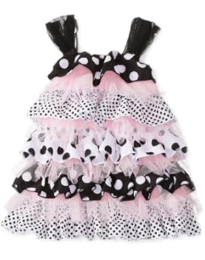 Baby-Girls Newborn Polka Dot Ruffle Dress