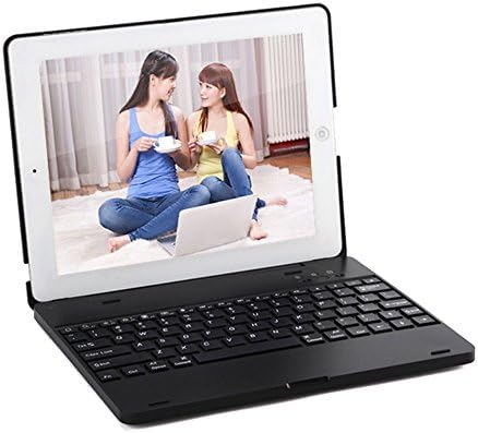 iPad 2,3,4 Keyboard Case,GENJIA Premium Portable Durable ABS Material Wireless Bluetooth Keyboard Case Cover with Built-in Rechargeable 2800mAh Powerbank for Apple iPad 2,3,4 (Black)