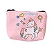 Cute Unicorn Time Pencil Case and Coin Purse, Rainbow Unicorn Pen Bag Stationary Pouch, Super Funny 3D Printing Cosmetic Make Up Bags for Girls & Women