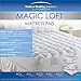 Magic Loft by Perfect Fit | Down Alternative Overstuffed Hypoallergenic Mattress Pad/Topper, 200 Threadcount (King)