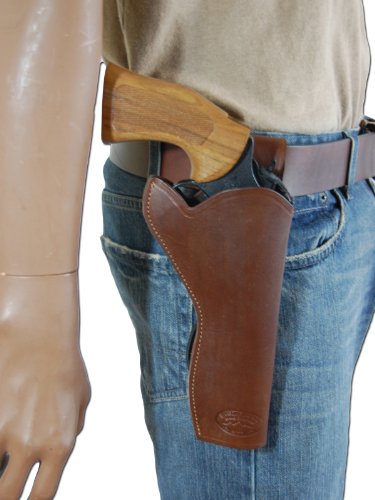 NEW Barsony Brown Leather 49-er Style Gun Holster for Astra .38 .357 .41 left left
