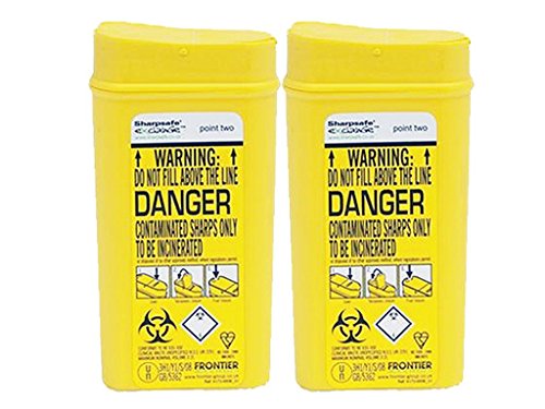 Sharpsafe Disposable Sharps Bin 0.2 Litre - Pack of 2