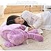 Qiyun Stuffed Elephant Plush Pillow Toy Purple 24