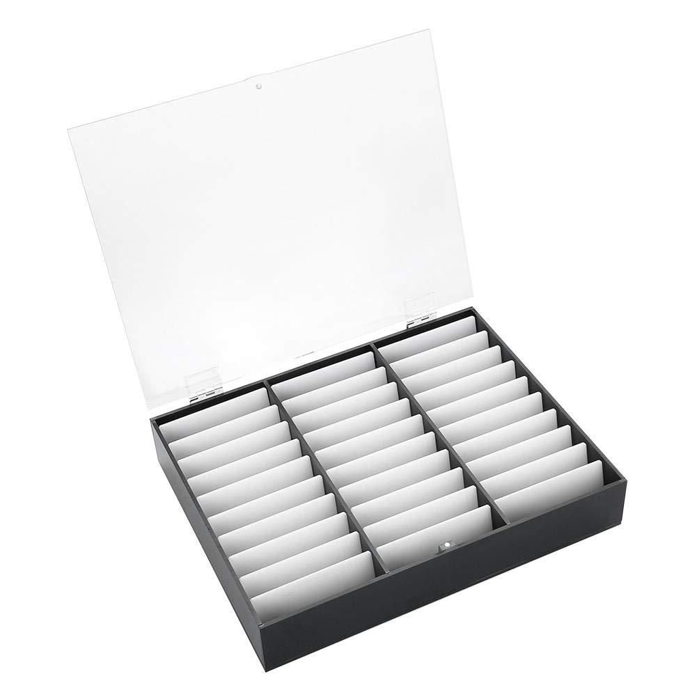 33 Grid High-end Nail Art Display Storage Box Nail Jewelry Decoration Storage Container Detachable Storage Box(Black)
