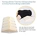 IKSTAR Lumbar Pillow for Bed, Ergonomic Memory Foam Back Support Sleeping Pillow, Lower Back Pain Relief for Side Sleeper, Pregnant, Knee, Therapeutic Pillow