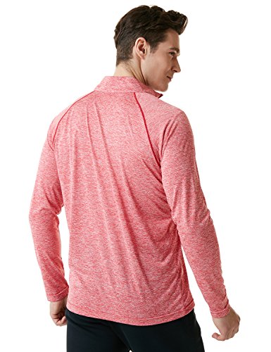 Tesla TM-MKZ02-SDR_2X-Large Men's 1/4 Zip Cool Dry Active Sporty Shirt MKZ02