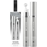 [SKIN&LAB] Bakuchiol Eye Serum with Caffeine, Roll-on Korean Under Eye Serum, Anti-Aging Wrinkle Care for Fine Lines, vegan, cruelty-free (1.0 Fl Oz (Pack of 2))