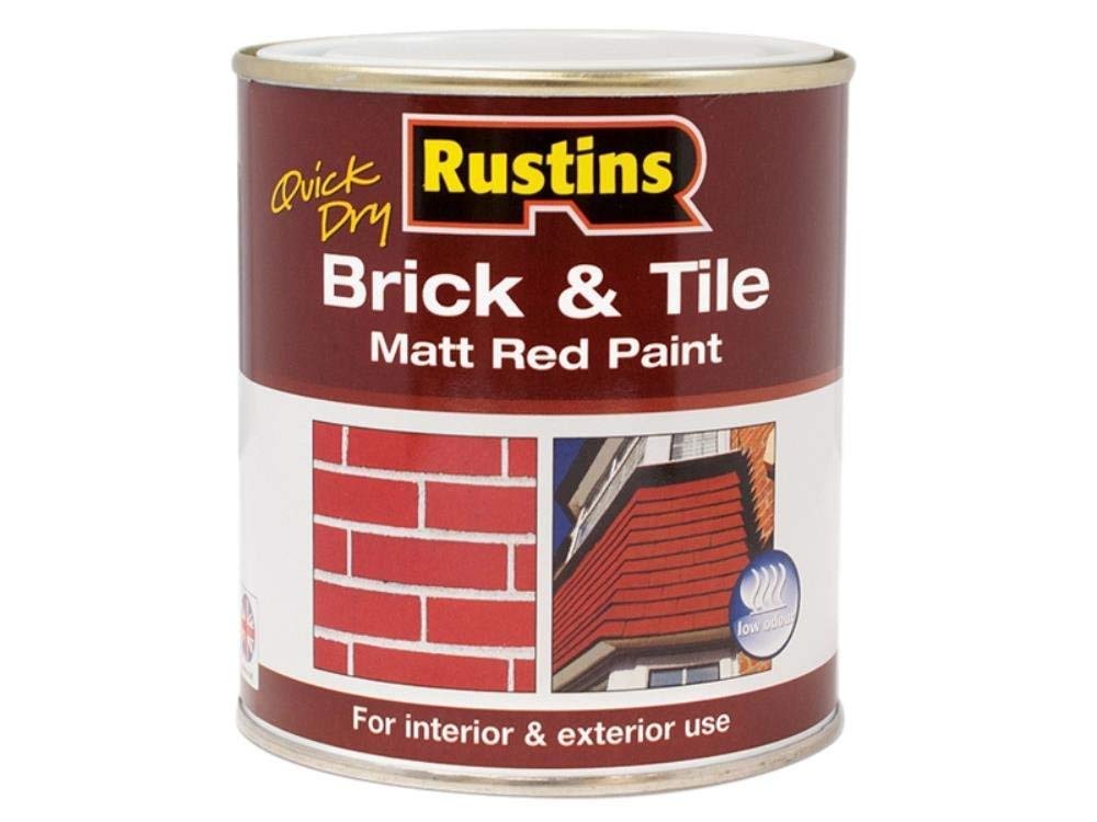 Photo 1 of Rustins Quick Dry Brick & Tile Matt Red Paint 250ml - Single Pack