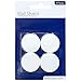 Door Knob Wall Shield - Round White Self Adhesive / Door Stopper Wall Protector Adhesive - Prevents Holes in Office/Kitchen/Bathroom. Perfect for light or Cabinet Doors
