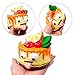 SYYISA Jumbo Squishies Slow Rising [4-Pack]: Sunglasses Pineapple, Tongue Cake, Sad Cake, and Sunglasses Boy Kawaii Soft Funny Squishy Toys - Squishys are Great Sensory Toys for Kids! Comes in Mix