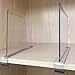 Sooyee Beautiful 2 PCS Acrylic Shelf Dividers, Perfect Perfect for Closets Kitchen Bedroom Shelving Organization to Organize Clothes Closet Shelves, Books,Towels and Hats, Purses Separators,Clear.