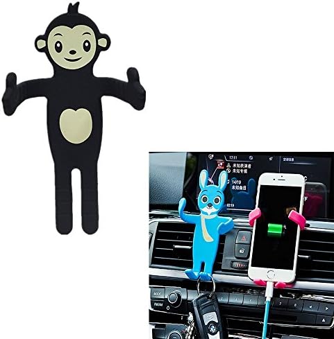 XUANTAI Universal Phone Holder for Car Air Vent Mount Holder Cartoon Cradle Compatible Holder for iPhone 8/7/7Plus ,/6s, All of the 3.5-6.5 Inch Cell Phone Holder(Black Monkey)