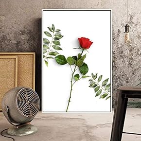 Floating Framed Canvas Wall Art for Living Room, Bedroom Flowers Canvas Prints for Home Decoration Ready to Hang - 16x24 inches