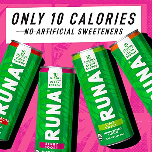 Organic Clean Energy Drink by RUNA, Sampler Pack Refreshing Tea Taste