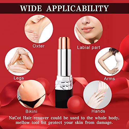 Facial Hair Removal For Women, Painless Professional Facial Hair Remover Electric Shaver For Face Lips Chin Cheeks Arm, Waterproof Razors Epilator Hair Removers For Women(Black)