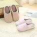 HOMOSEAL Women's Slippers Washable Closed Toe Ultra Lightweight Cotton Indoor Slipper, S, Beige