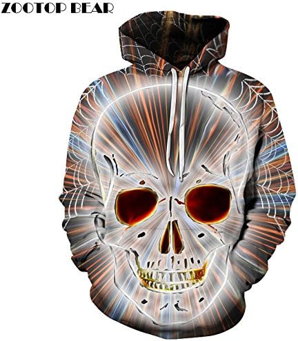3d Skull Printed Hoodies Men Sweatshirts Women Funny Unisex Pullover Hooded Tracksuits Fashion Boy Jackets Brand Hoodies New