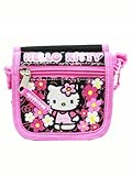 String Wallet - Hello Kitty - Flowers Black