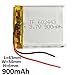 Ofeely 3.7V 900mAh 603443 Lithium Polymer Battery Li-Po Rechargeable li ion Battery For Mp3 MP4 MP5 GPS