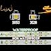 YM E-Bright Yellow Led Strip Lights Flexible Waterproof 5M /16.4Ft 600SMD with 12V 5A Power Supply for TV Under Cabinet Bedroom Party Stage Holiday Garden Indoor Outdoor Decoration