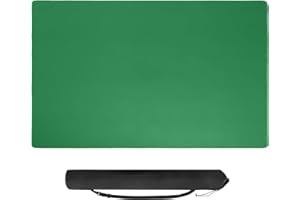 TIASUSAN Large Board Game Mat(Green, 3.5'x5.5'), Anti-Slip, Noise-Reducing Table Cover for Board Games, Poker, Mahjong, Dominoes, Dice and Card Games