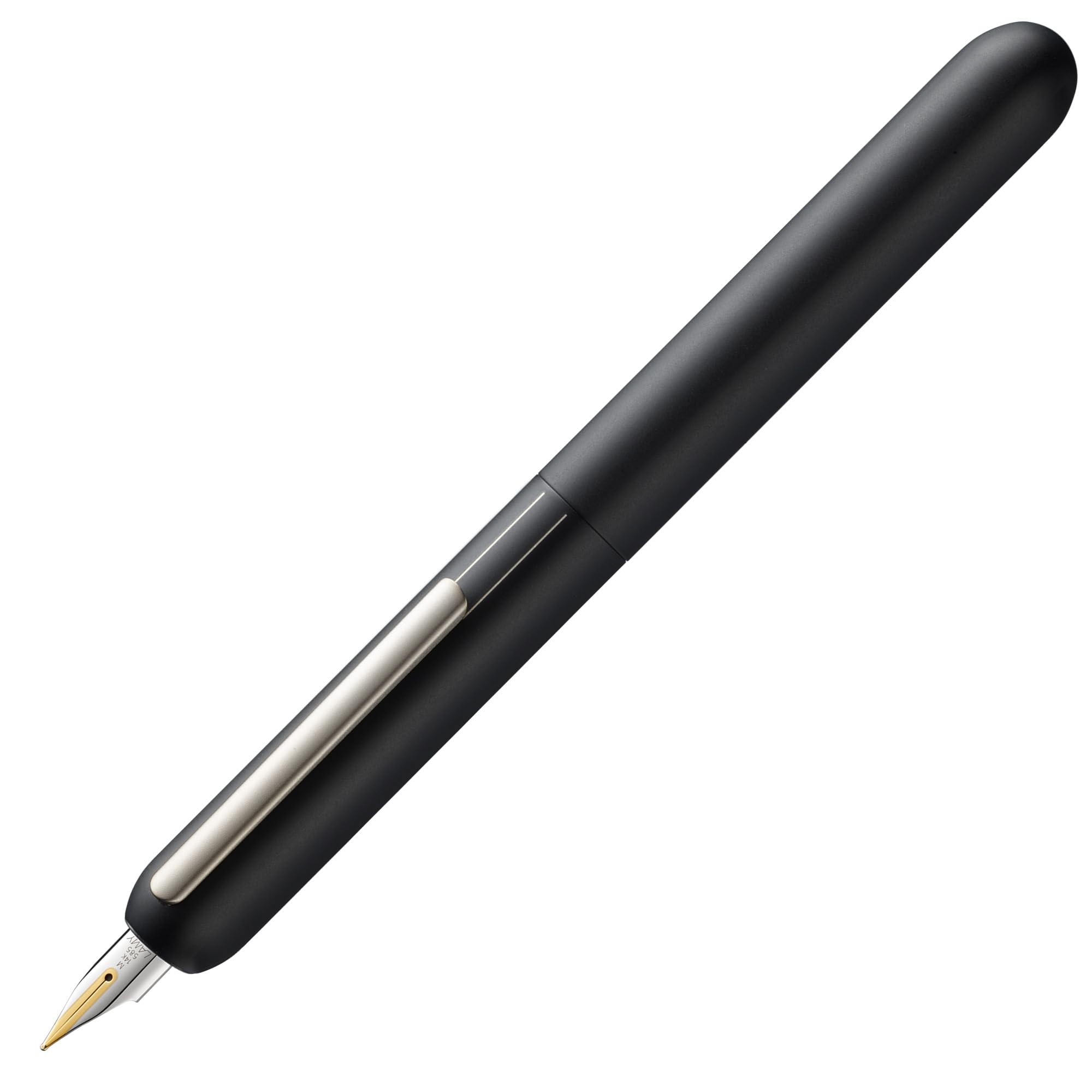 Lamy dialog black – capless fountain pen with twist mechanism – 14 kt gold nib, partially platinum-plated & in size B – incl. ink cartridge T 10 blue & converter Z 27 – right-handed