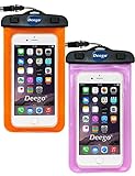 Universal Waterproof Case, [2 Pack] Deego Clear Cell Phone Dry Bag Pouch With Armband + Neck Strap for iPhone 7 / SE / 6s / 6s Plus, Galaxy S7 / S7 Edge up to 6.0