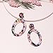 Mottled Circle Hoop Acrylic Resin Dangle Statement Earrings for Women