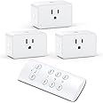 G-Homa Wireless Electrical Outlets with Remote Control, 1875W/15A, 100FT Range, ETL Listed - 3 Sockets + 1 Remote