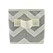 DII Fabric Storage Bins for Nursery, Offices, & Home Organization, Containers are Made to Fit Standard Cube Organizers (11x5.5x5.5) Chevron Gray - Set of 2
