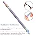 BEZOX Cuticle Pusher, 4PCS Premium Stainless Steel Professional Nail Pushers - Rainbow Color