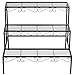 DOEWORKS 3 Tier Stair Style Metal Plant Stand, Garden Shelf for Large Flower Pot Display Rack Indoor Outdoor, Blackthumb 3