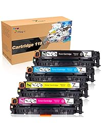 7 Magic Remanufacturado Cartuchos de tóner Repuestos para impresora Canon 118   BCMY