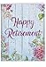 XL Blooming Driftwood Happy Retirement From Us - Congratulations Greeting Card with Envelope (Large 8.5 x 11 Inch) - Appreciation Notecard with Flowers - Stationery for Boss, Coworker J6108JRTG-US
