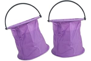 EXCEART 2pcs Foldable Pen Washing Bucket and Painting Tool Bucket for Artists, Purple, Watercolor Brush Pen Holder for Home a